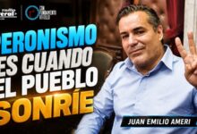 Juan Emilio Ameri: “Peronismo es cuando el pueblo sonríe y a la Patria no se la vende por limosnas”