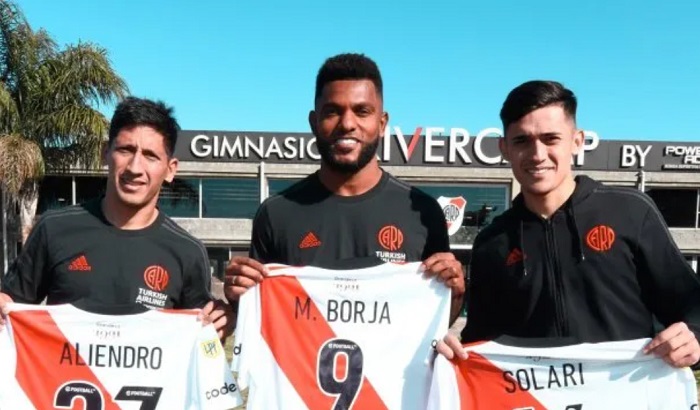 Photo of River presentó a Miguel Borja, Pablo Solari y Rodrigo Aliendro