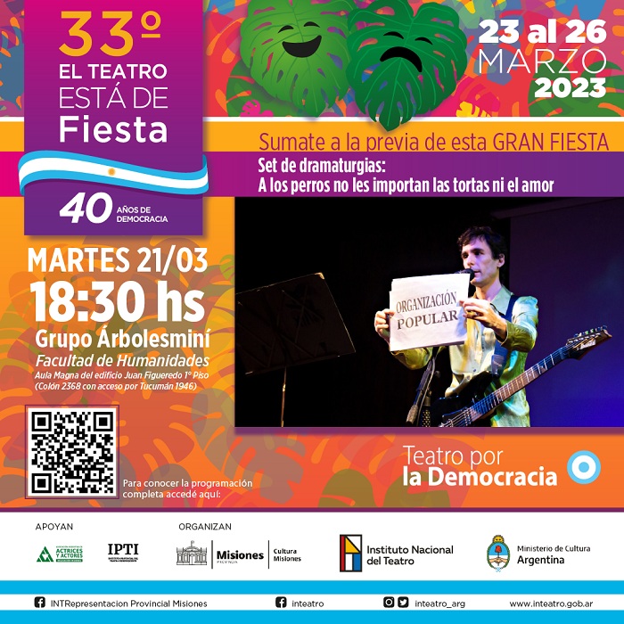Capacitaciones, talleres y artes escénicas para celebrar 40 años de Democracia Capacitaciones, talleres y artes escénicas para celebrar 40 años de Democracia