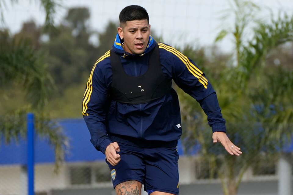 Marcos Rojo volvió a entrenarse con Boca Marcos Rojo volvió a entrenarse con Boca