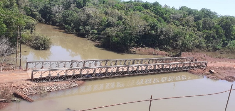Habilitaron el puente provisorio de la RP 2 para vehículos de hasta 10 toneladas