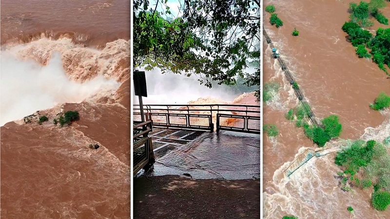 El Parque Nacional Iguazú avanza con reparaciones y limpieza tras la crecida del río