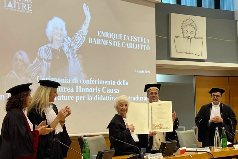 Photo of Estela de Carlotto recibió el doctorado Honoris Causa de la Universidad Roma Tre