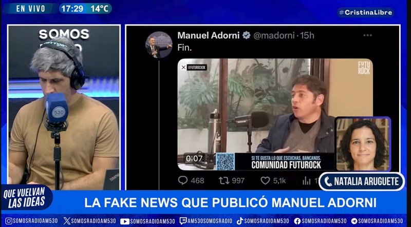 ​«Las fakes news son eficaces por como logran alterar la agenda» 