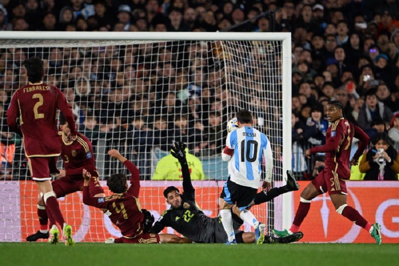 La Argentina de Messi goleó a Venezuela La Argentina de Messi goleó a Venezuela