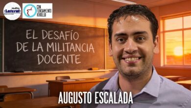 Photo of Augusto Escalada y el desafío de la militancia docente: “Estamos en caída libre como sociedad”