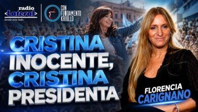 Photo of Florencia Carignano: “En tanto y en cuanto Cristina esté presa, un gobierno peronista estará limitado”